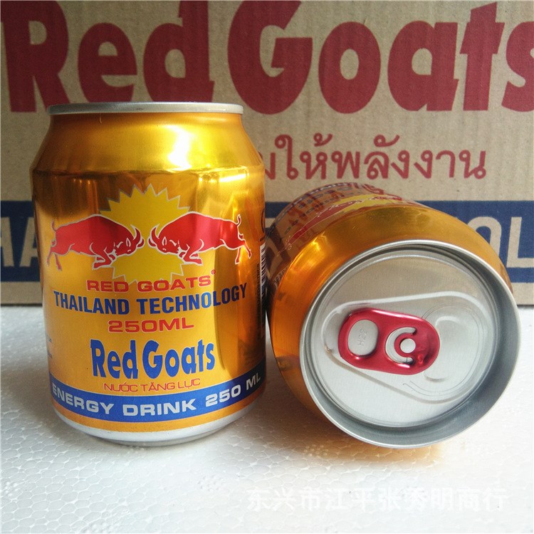 越南红阳红牛RED GOATS 红羊功能饮料 250ml*24罐/箱