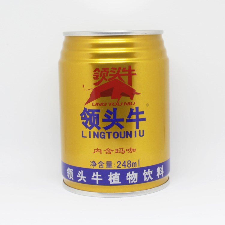 領(lǐng)頭牛植物飲料廠家 紅?？谖毒S生素飲料批發(fā)248ml*24罐/箱