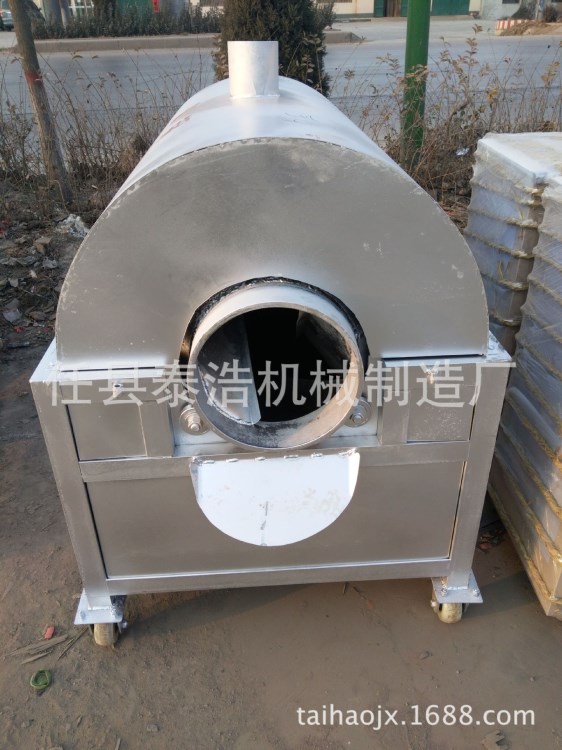 不銹鋼面粉油茶烘干機(jī) 滾筒炒貨烘烤機(jī) 電煤氣加熱炒料炒貨機(jī)
