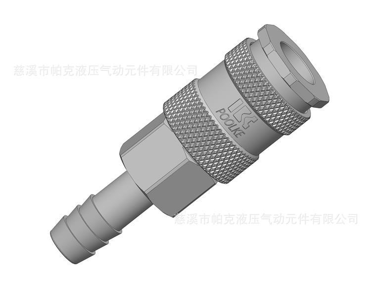 美式310系列,母體軟管型,黃銅不銹鋼單手自鎖式氣動快速接頭,帕克