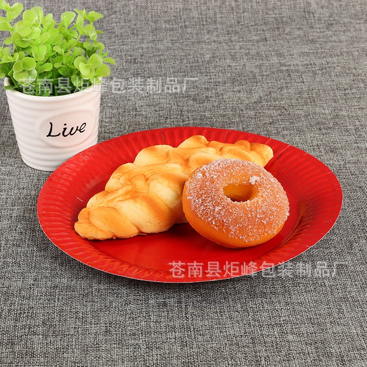 一次性紙盤子 加厚紙碗 手工制作 畫畫繪畫燒烤工具食品紙盤批發
