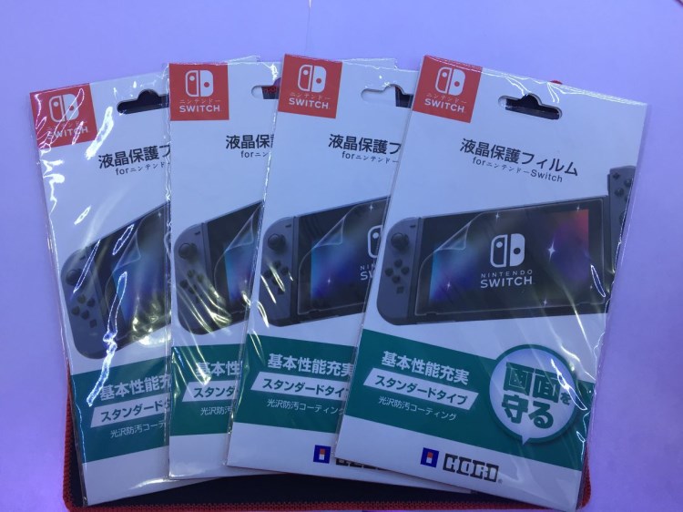 Nintendo switch液晶屏高清防刮保護膜SWITH NS屏幕貼膜