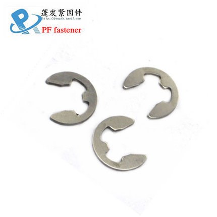 蓬發(fā)不銹鋼304開(kāi)口擋圈E型擋圈開(kāi)口卡環(huán)E型卡簧 ￠1.5-￠15