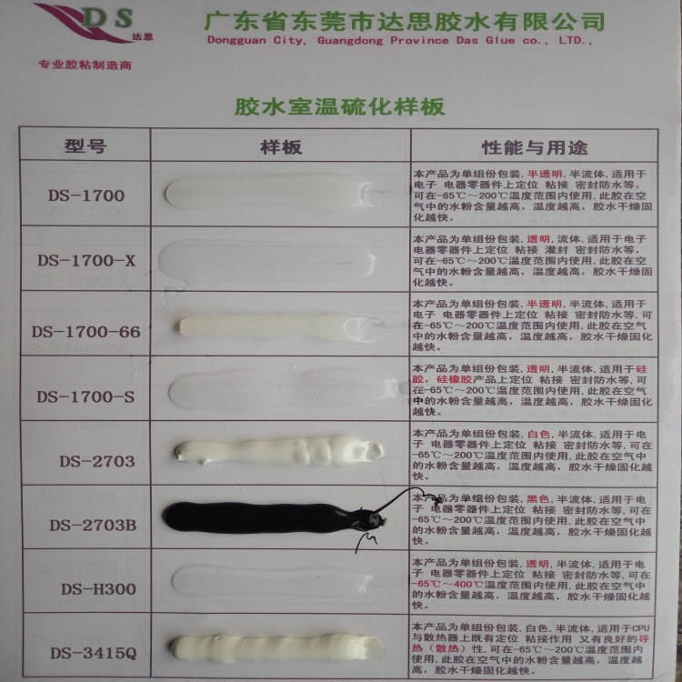 達(dá)思牌DS-1700透明粘性好透明LED防水膠,電子電器防水性能好