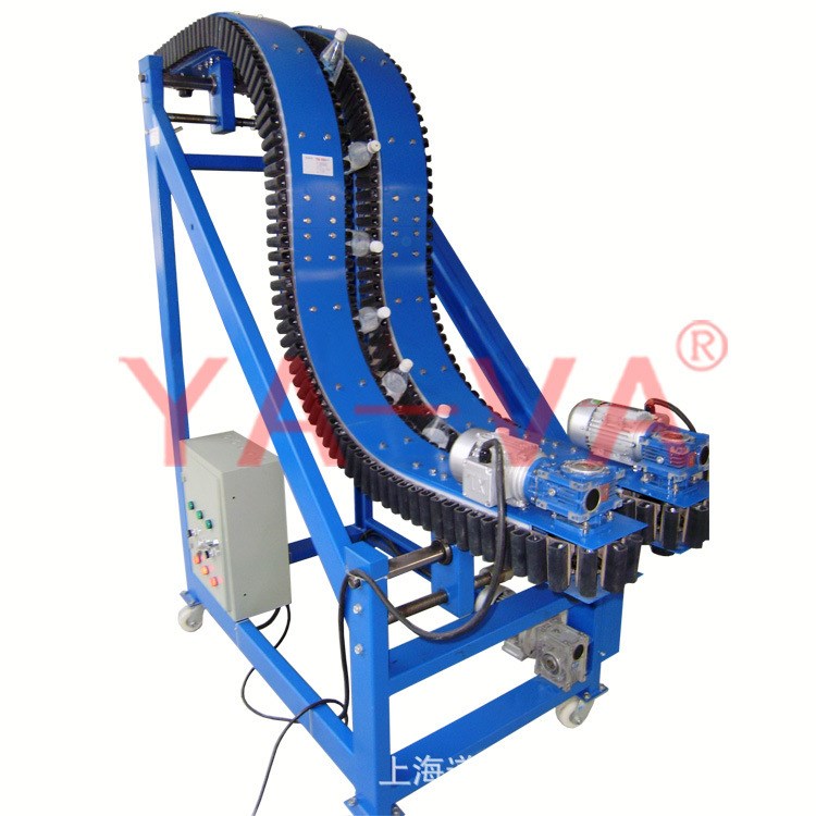 厂家定制供应夹瓶输送机 夹持链板提升机
