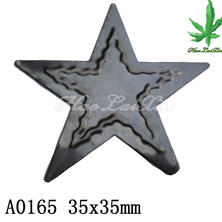 A0165 廠家直銷  鐵皮沖壓鐵藝配件大門扶手花架裝飾 五角星