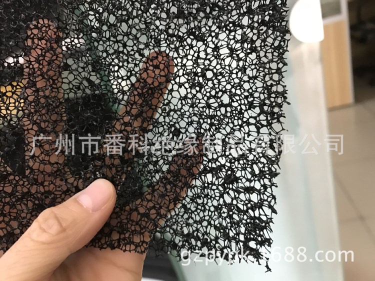 供應加黑25PPI過濾網棉 6MM厚防塵透氣海綿 粗孔阻燃空氣過濾棉