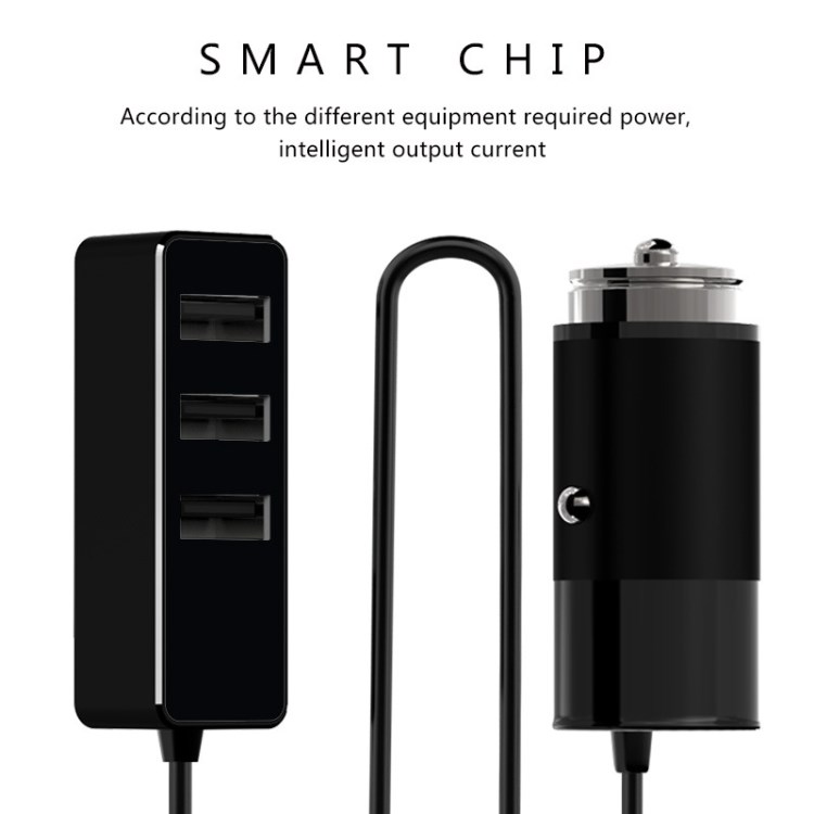 新款私模 4USB5.大電流車充 車載充電器 科技產品 智能兼容