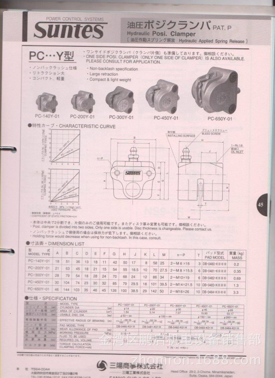 PC-650Y-01日本三陽SUNTES 剎車器