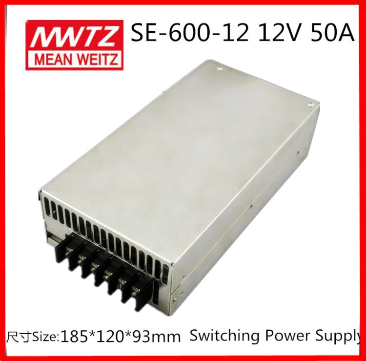 上海銘緯MWTZ SE系列大功率單組輸出開關(guān)電源適配器SE-600-12