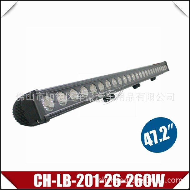 廠家直銷(xiāo) 汽車(chē)LED 260瓦單排工作燈 led越野車(chē)燈 檢修燈led長(zhǎng)條燈