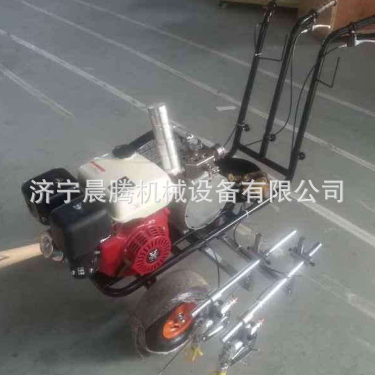 批發(fā)小型手推式冷噴畫線車小區(qū)停車位噴涂馬路劃線機