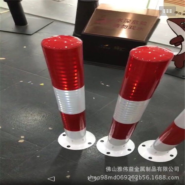 鋼管警示隔離柱 車位地鎖護欄路障墩 活動帶鎖路樁 防撞擋車立柱