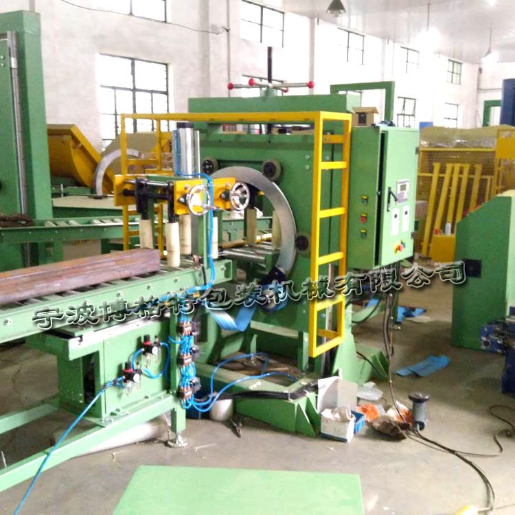 河北廠家定制 水平管材纏繞機 水平纏繞包裝機 在線鋁型材打包機