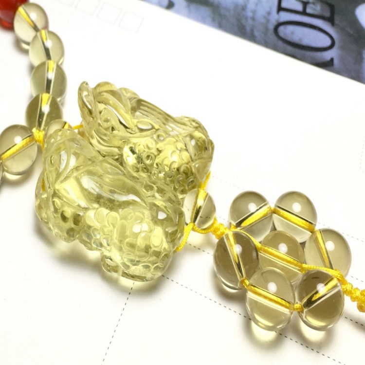 迎新春雙貔貅黃水晶七星陣車(chē)掛 臺(tái)灣流蘇 精品實(shí)拍