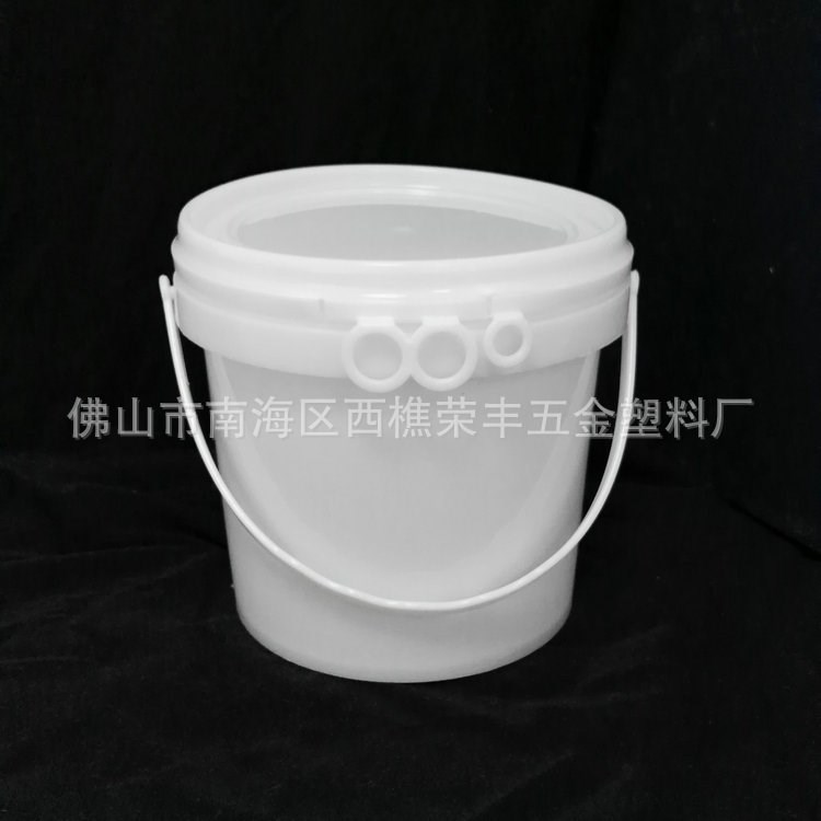 批發定制 1kg新料白色塑料桶 潤滑油桶 塑膠涂料桶