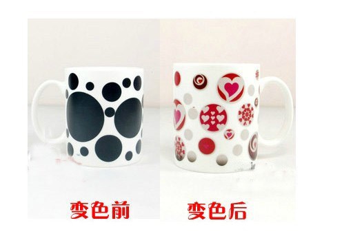 大容量馬克杯子定制 圖案 創(chuàng)意變色杯直型DIY水杯朋友情侶生日禮