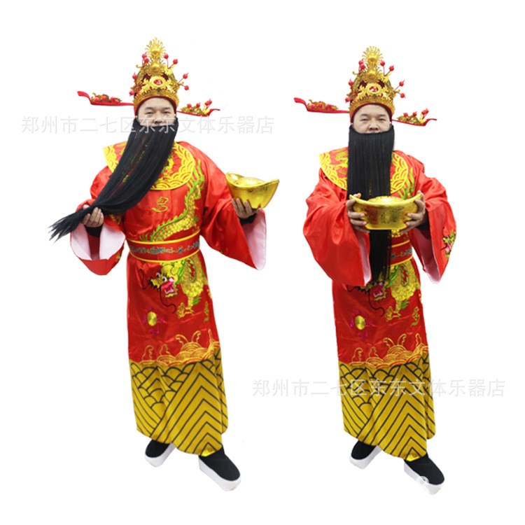 福祿壽喜財(cái)服裝財(cái)神服裝古裝古裝財(cái)神服裝慶年會服團(tuán)拜廟會財(cái)神服