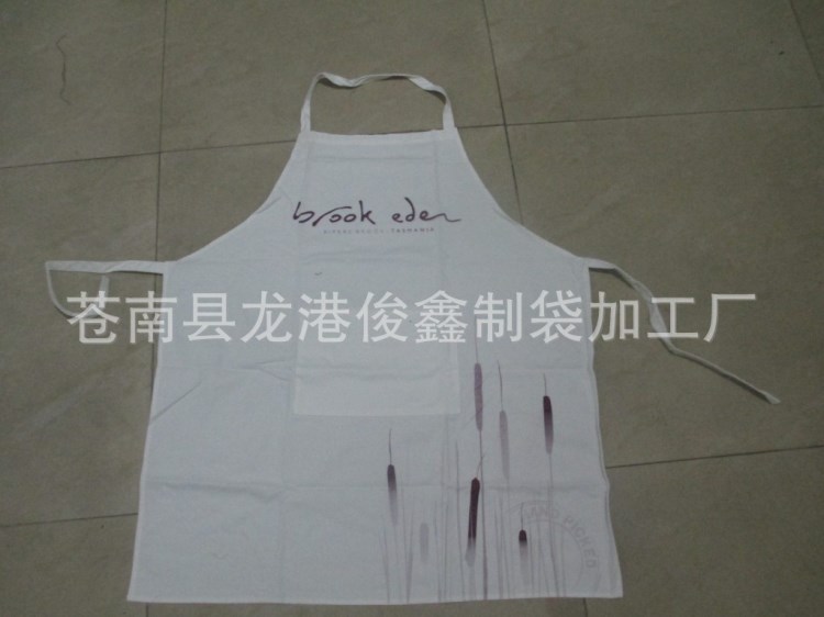 生產銷售 帆布斜紋圍裙  帆布斜紋廚房圍裙棉圍裙白