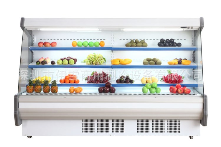 风幕柜水果保鲜柜超市牛奶展示冷柜蔬菜饮料冷藏环岛冷柜