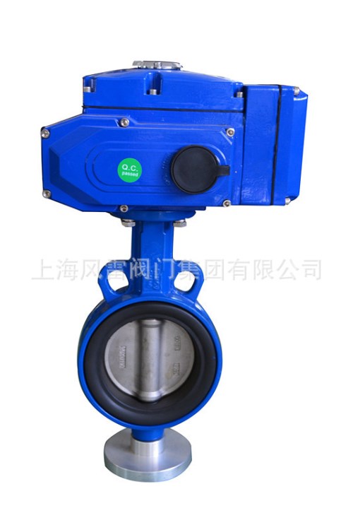 上海風(fēng)雷電動調(diào)節(jié)型蝶閥 D971F 對夾 電動蝶閥 四氟密封