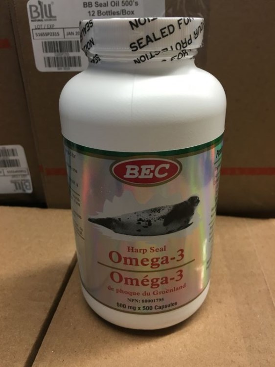 加拿大原裝 BEC海豹油 500粒心腦血管健康Omega-3