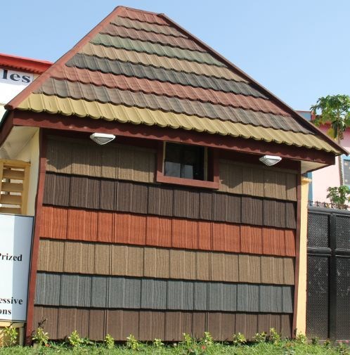 銀川彩石金屬瓦廠家 別墅住宅屋頂瓦 環保 防水防火防腐防風