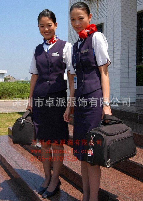 廠家供應(yīng)酒店工作服 新款酒店制服 酒店 前臺(tái)空姐服設(shè)計(jì)生產(chǎn)