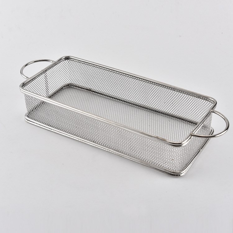 廠家直銷 不銹鋼食物油炸籃 濾油薯?xiàng)l點(diǎn)心筐 多用途油炸網(wǎng)籃子