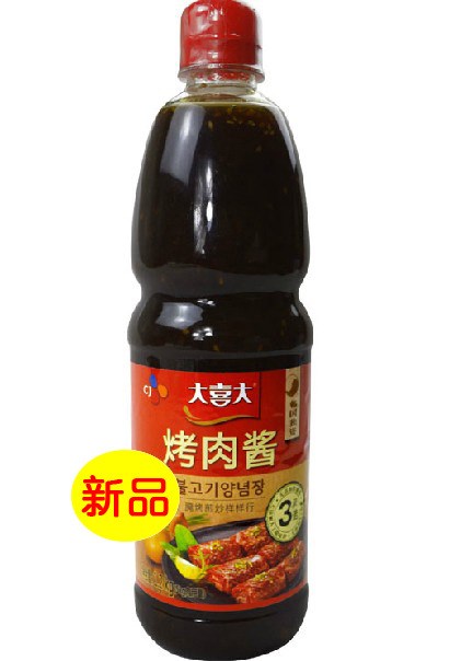 韩国烤肉专用酱CJ希杰大喜大梨烤肉酱牛肉用1.2kg*8瓶/箱