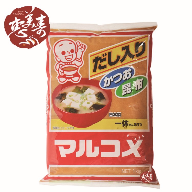 日本 丸米一休味噌 1000g 日本大醬 白味增醬 豆瓣醬