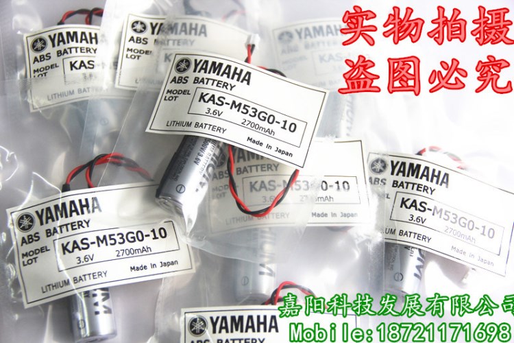 YAMAHA KAS-M53G0-10 3.6V 2700mAh 机械手臂专用电池