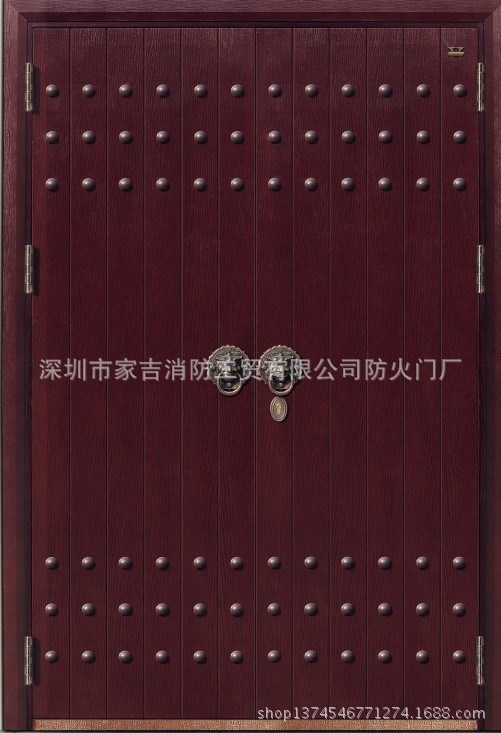 2015新款時(shí)尚家居雙開(kāi)木質(zhì)防火防盜門 碳纖維鋼木防火門批發(fā)