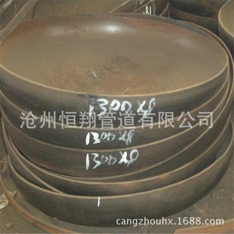 大口徑蝶形封頭定制 平底球型封頭 抗高壓厚壁封頭管帽