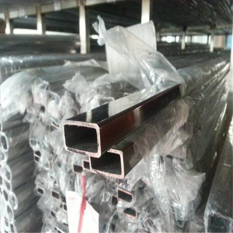 長方形管20*10*1.2*1.5*1.8亮光面304不銹鋼矩形管 彩色加工