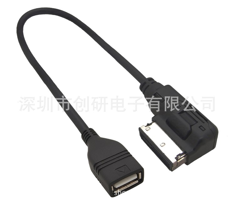 汽車音頻線AMI USB CABLE 奧迪音頻數(shù)據(jù)線 奧迪USB連接線 接口USB