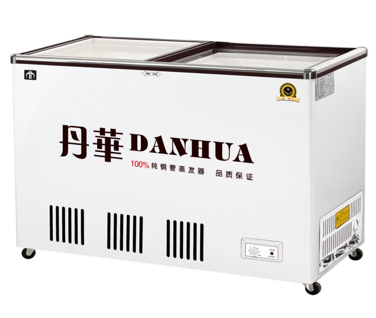 臥式玻璃門冷凍冷藏柜批發(fā)商用便利店超市冰激凌雪糕陳列冷柜
