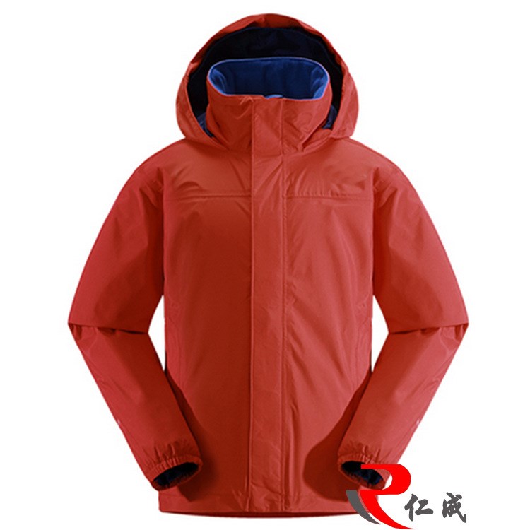 色廣告風衣定制工作服戶外活動防水外賣洗車工衣定做印繡logo