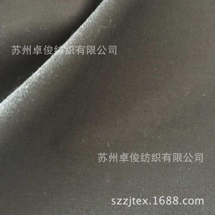 蘇州卓俊 36S 32S斜桃36STR斜桃桃皮絨服裝褲裙布料沙灘面料