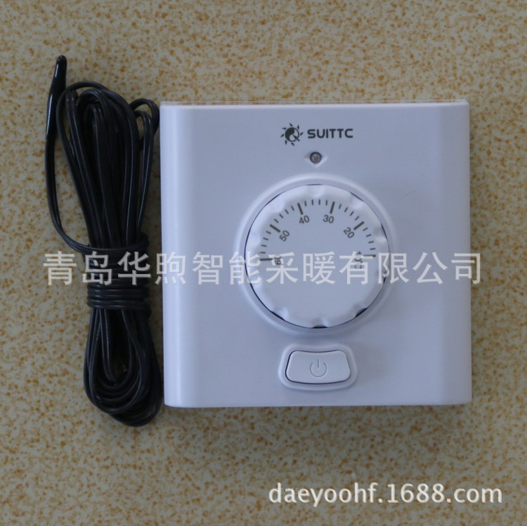 批發(fā)8802旋鈕電熱膜溫控器  電熱板溫控儀 電熱炕專用開關(guān)