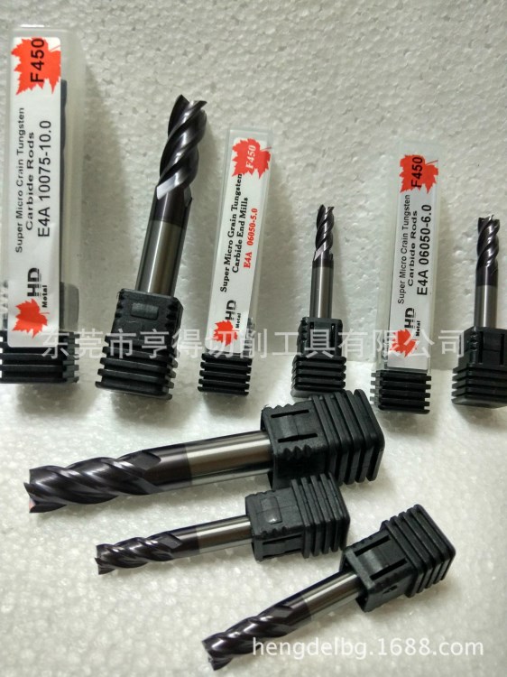 批發(fā)原裝德國(guó)HD牌F350 F450 F550鎢鋼銑刀R5*10*75可加工55度材料