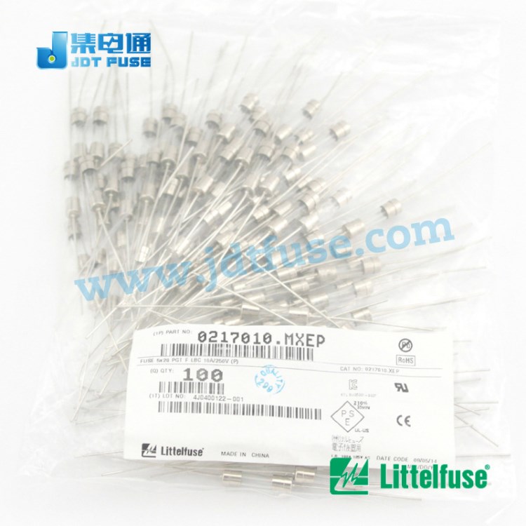 代理力特Littelfuse 5x20玻璃管保險(xiǎn)絲0217010.MXEP電流保護(hù)10A