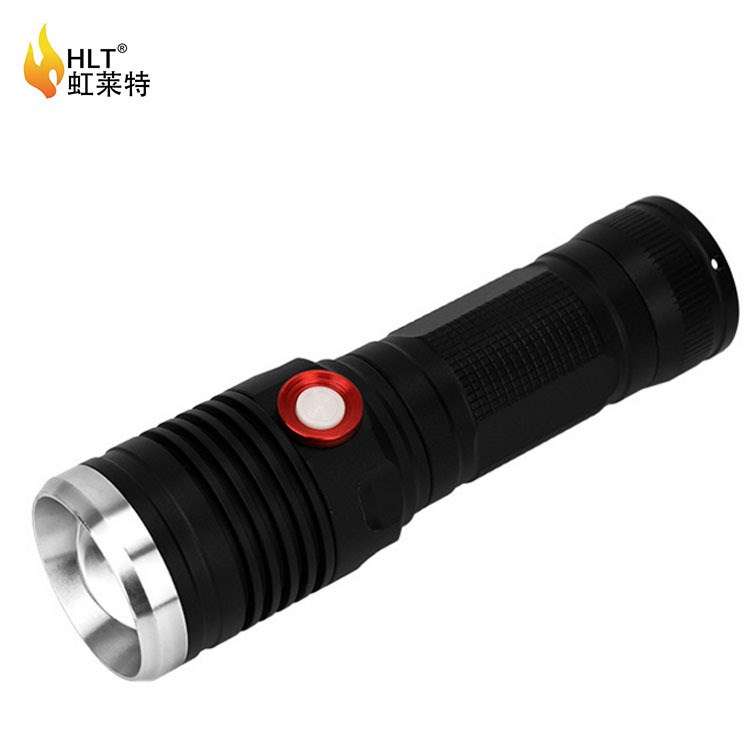 工廠批t6 拉伸調(diào)焦led大功率Usb充電強(qiáng)光手電筒騎行戶(hù)外新款手電