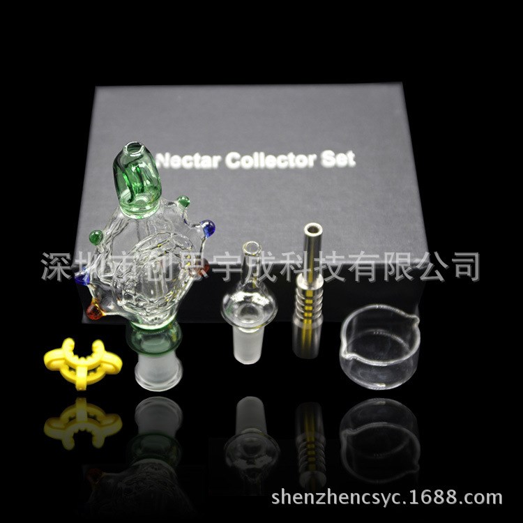 14mm nectar collector烏龜套裝第三代干燒霧化器過濾水煙具批發(fā)