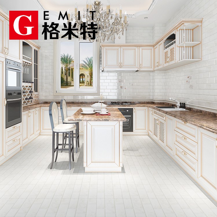 廚房瓷磚 300x600仿文化石內(nèi)墻磚 北歐簡(jiǎn)約白色面包磚浴室防滑地