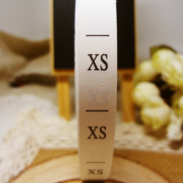 OEKO-TEX工廠定做尼龍帶印標尺碼標服裝水洗標洗嘜成份標