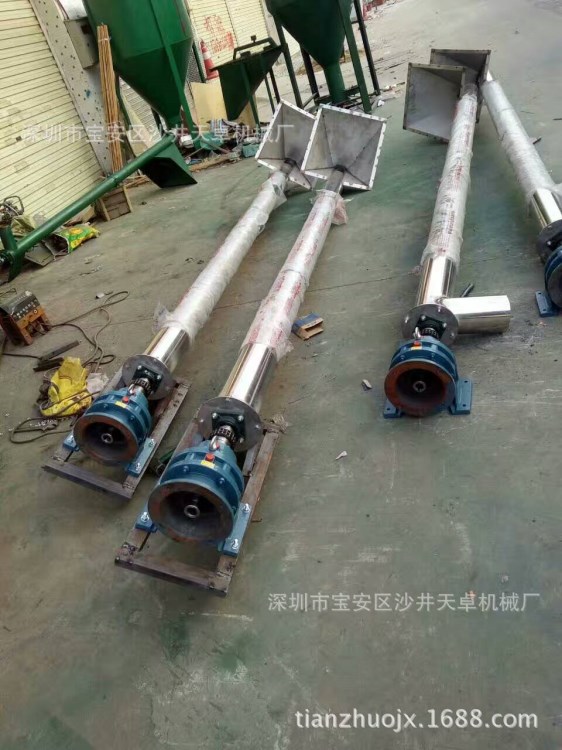 面粉提升輸送機，不銹鋼給料器，螺旋蛟龍?zhí)嵘龣C，塑料提升機