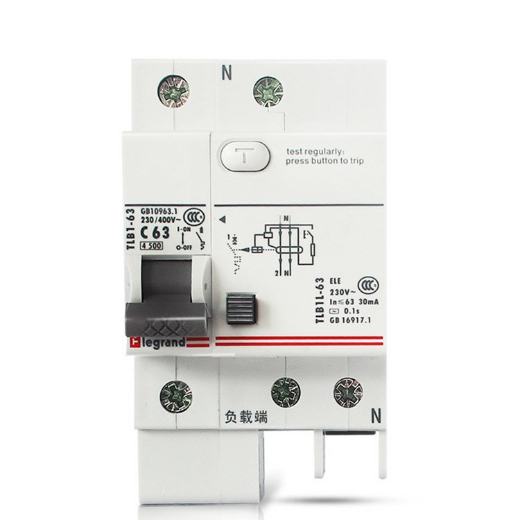 【TCL罗格朗】TLB1L-63系列 空气带漏电开关 1P+N63A 库存