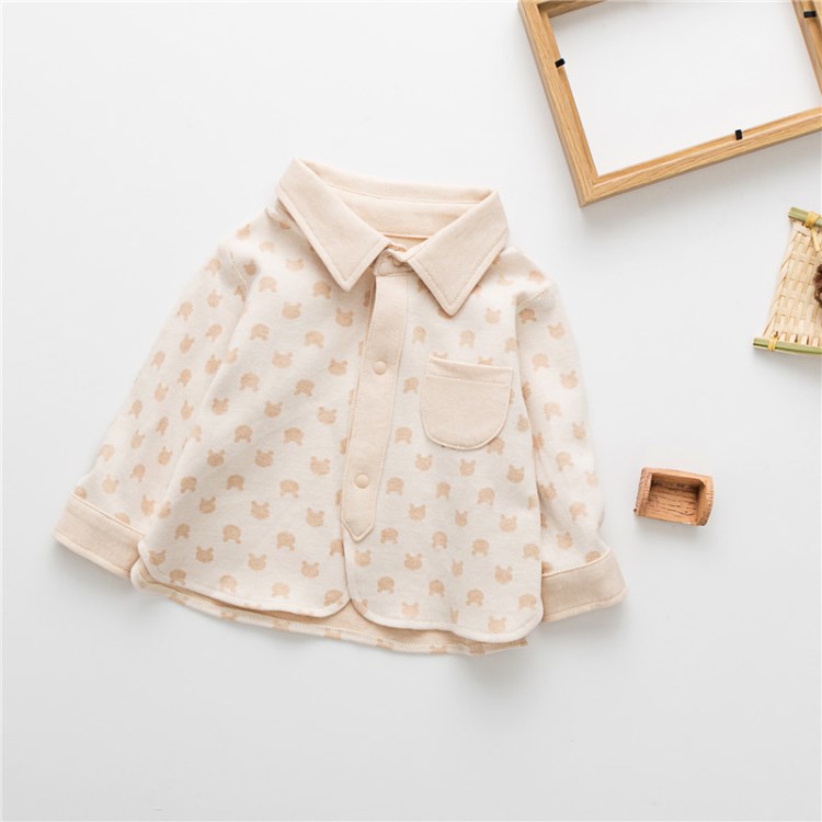 寶寶衣服彩棉嬰幼兒童服裝2018新韓版寶寶春夏裝襯衫代發(fā)定制童裝