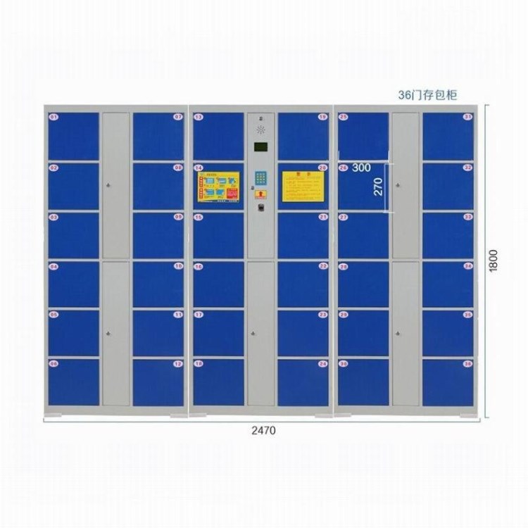 江西廠家生產(chǎn)儲物柜刷卡投幣儲存柜指紋條碼柜南昌商場自助寄存柜